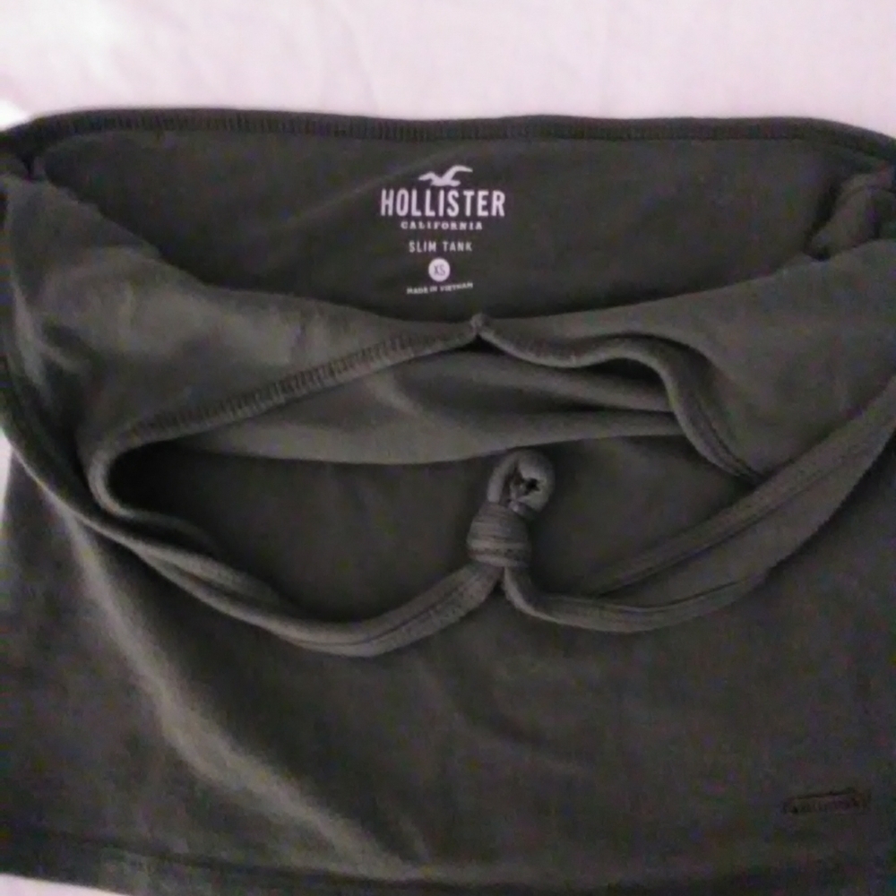 Hollister tank top size x small olive green